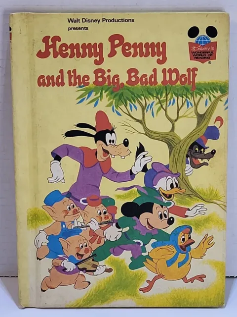 Henny Penny and the Big,Bad Wolf (Wonderful World of Reading) by Walt Disney Vtg