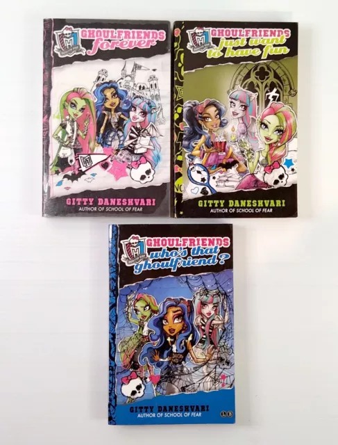 Monster High: Ghoulfriends BOOKS 1,2,3 (Paperbacks) by Gitty Daneshvari MATTEL