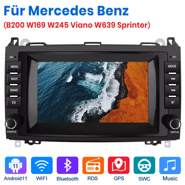 Autoradio Für Mercedes Benz A B Klasse W169 W447 W639 W245 Viano VITO A170 FM BT