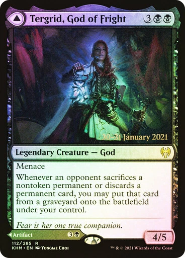 Tergrid, God of Fright // Tergid's Lantern 1x FOIL KHM MTG Kaldheim Rare MINT black Tergrid, God of Fright // Tergid's Lantern 1x FOIL KHM MTG Kaldheim Rare MINT black