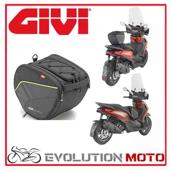 Borsa Da Tunnel Sella Piaggio X9 500 Con Tasche Laterali Ea135 Givi Nera