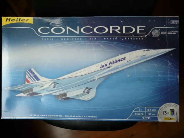 Heller Maquette avion : Starter Kit : Concorde Air France pas cher