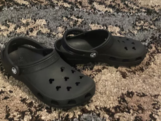 CROCS MICKEY MOUSE Logo Unisex Kids Red Black 8 C 9 Rubber Clogs