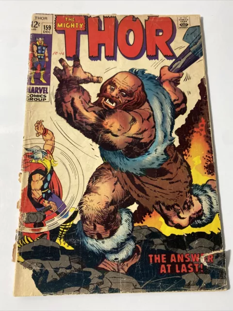 The Mighty Thor 159 Origin of Dr Blake, Gondolff 1968 Low Grade