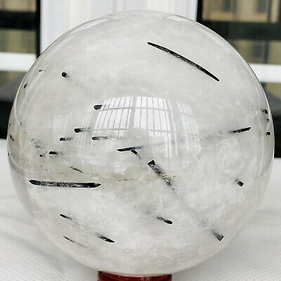 Natural Black Tourmaline Ball Crystal Quartz Sphere Healing Stone 2200g