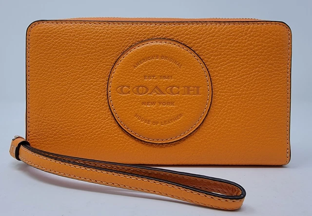 COACH DEMPSEY LEATHER Carryall Satchel Sunbeam Orange NWT  display picture 1