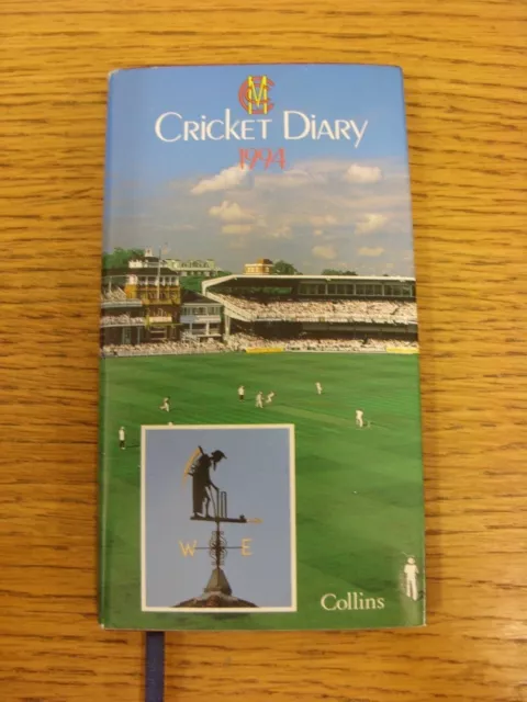 1994 MCC: Marylebone Cricket Club - Cricket Diary, Colour Dust Jacket, Red Leath