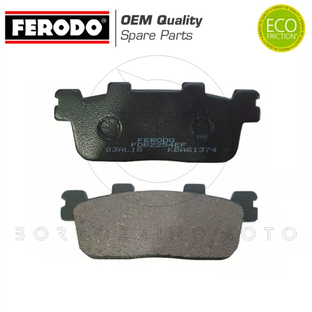 Coppia Pastiglie Freno Posteriori Ferodo Per Kymco People Gti 125 2010/2014