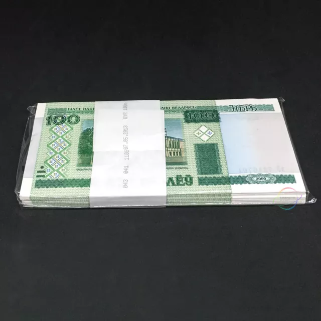 BELARUS 100 Rublei Rubles X 100 PCS 2000 (2011) P-26b Full Bundle UNC