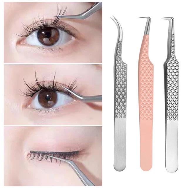 Pinzas Prácticas Pestañas Maquillaje Duraderas Herramientas Productos Herramienta Pinzas