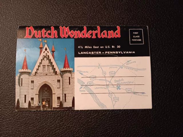 Vintage DUTCH WONDERLAND LANCASTER PENNSYLVANIA Souvenir Photo Folder