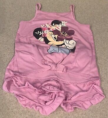 EUC Disney Jumping Beans Minnie Mouse Purple Girls Size 6 Tank Top & Shorts Set!