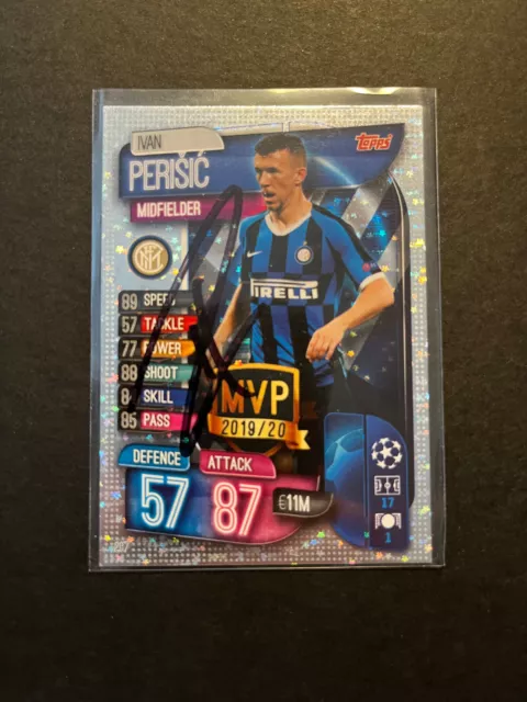 Hand signed football trading card of IVAN PERISIC, INTER MILAN FC autograph