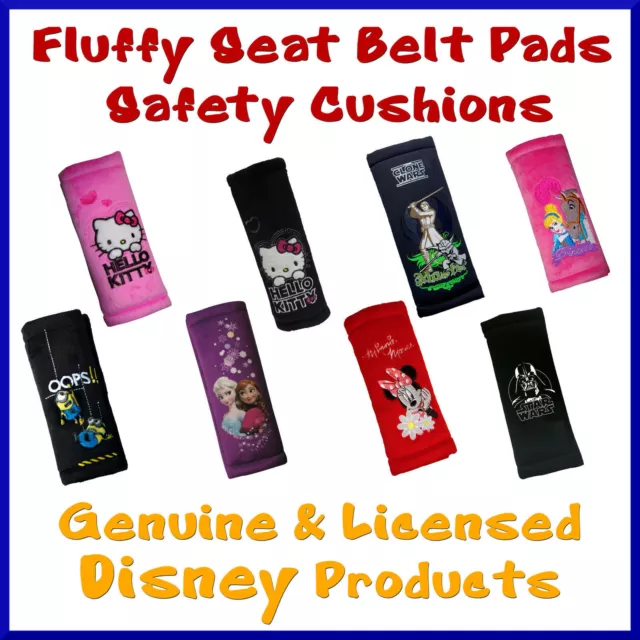 Car Seat Belt Pad Safety Cushions Genuine Disney Marvel Sanrio