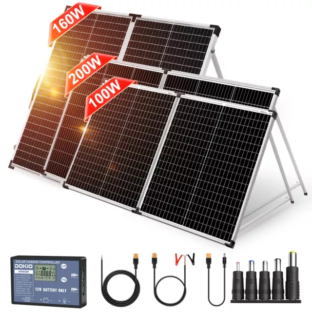 100W 150W 200W 12v Faltbar Tragbare Solarpanel Kit für Batterie/RV/Telefon