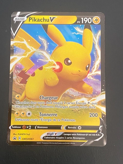 Pok&eacute;mon Carta Promo Stella Nera - Meowth V SWSH004 - Ultra Rara - NM/M (Non Graduata)
