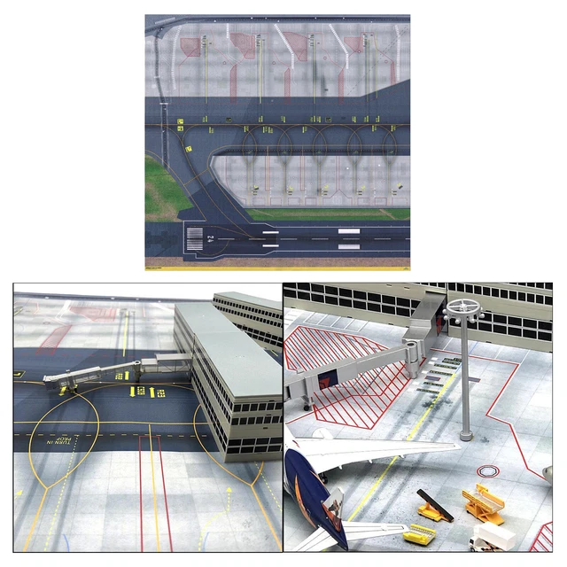 1500 1400 MODEL Airport Apron Layout Passenger Gate Tower Airport