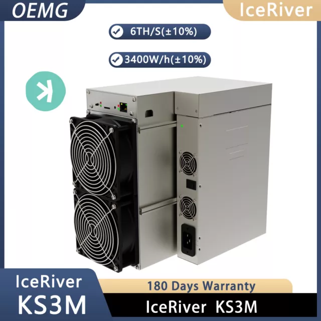 NEW IceRiver KS3M 6TH KAS Miner 6TH "Read Item Description" IN STOCK- Last!