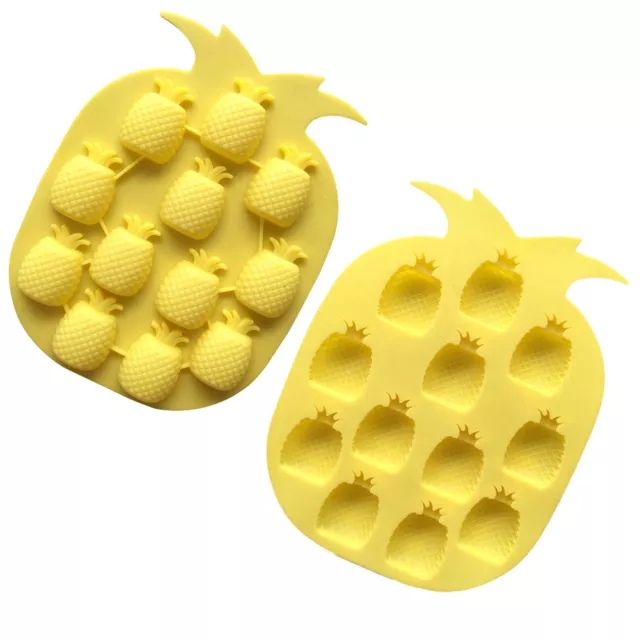 DIY Bac Glaçon Moule Glace Chocolat Jelly Savon Mold Forme Ananas Cuisine Outil