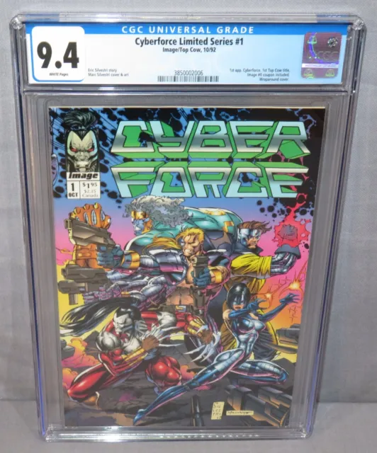 CYBERFORCE Limited Series #1 (First Appearance) CGC 9.4 NM Image Top Cow 1992