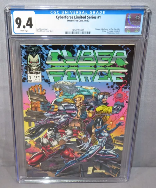CYBERFORCE Limited Series #1 (First Appearance) CGC 9.4 NM Image Top Cow 1992