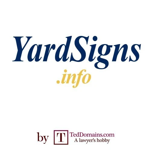 YardSigns.info - Premium Domain - lll llll nnn nnnn