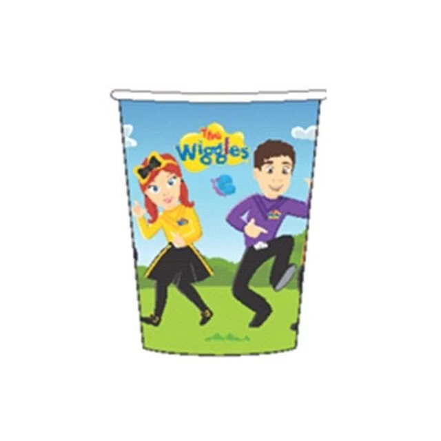 CUPS THE WIGGLES 8 Pack Disposable Paper Birthday Party Supply