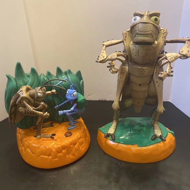 DISNEY PIXAR A Bugs Life Hopper And Hopper & Flik The Ant Bank Not