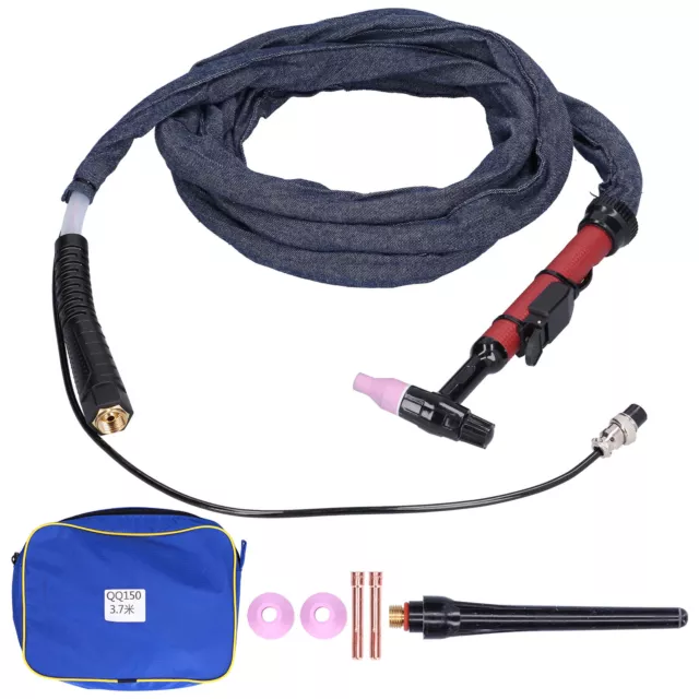 TIG Welding Torch Flexible Head Integrated Argon Arc Welder Gun M16 QQ150 3.7M