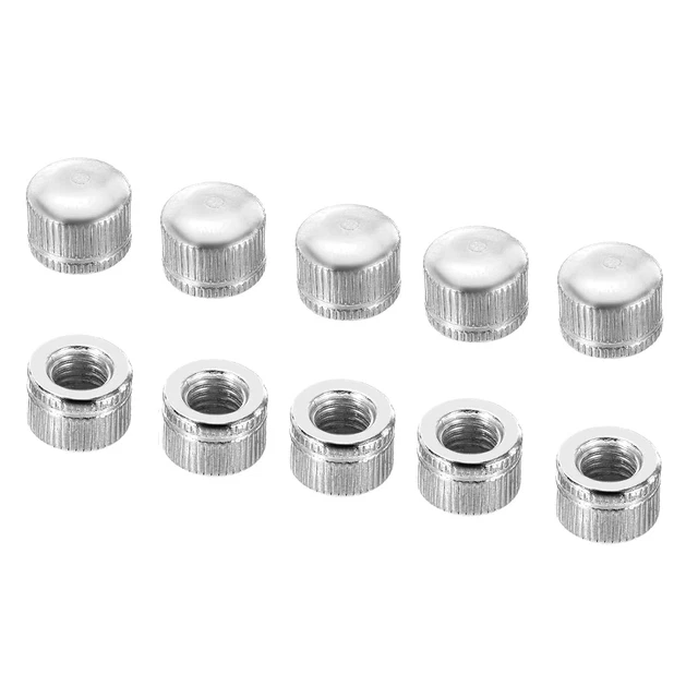 M8X1.25 Cap Nut, 20 Pack Acorn Nut Screw Knob Cap Insert Bolt Cover Female Threa