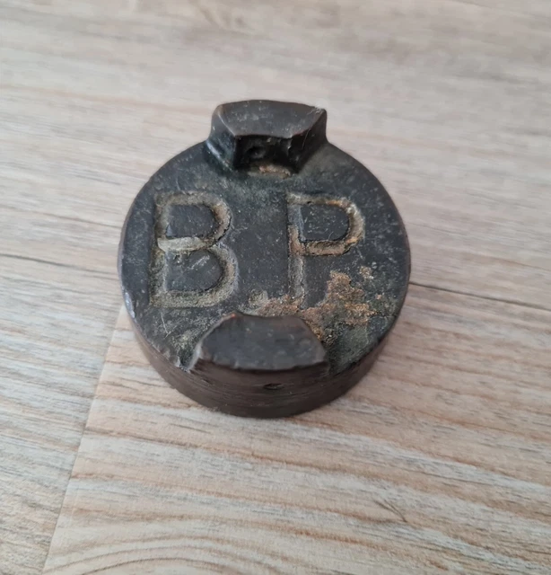 Vintage 2 Gallon Petrol Can Brass Cap Lid BP Original Old retro