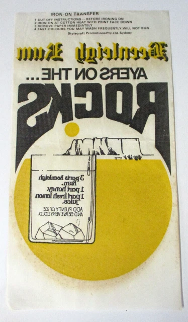 Beenleigh Rum - Uluru - Ayres On The Rocks Iron-On Transfer
