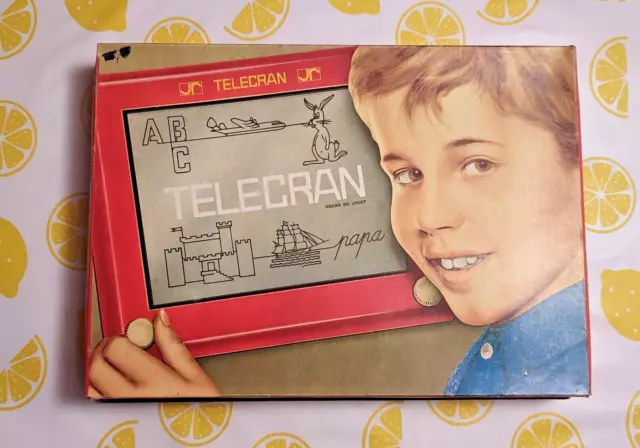 Jouet Vintage Télécran JR années 80 avec Boîte