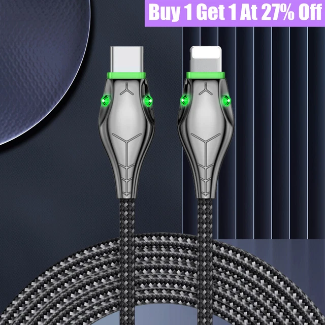 USB Type-C to Type C Cable 7A PD 60W Fast Charge 1M 2M Lead For iPhone Samsung