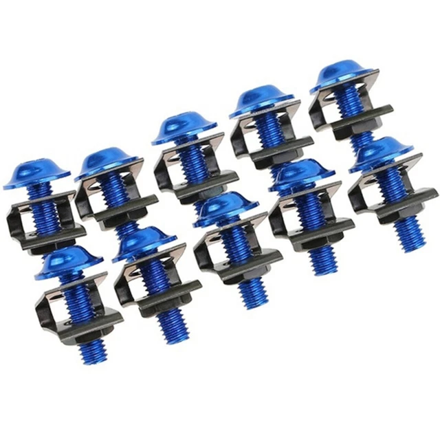 Fit For Yamaha Motorcycle M6 Complete Fairing Bolts Kit Screws Nut Set Blue