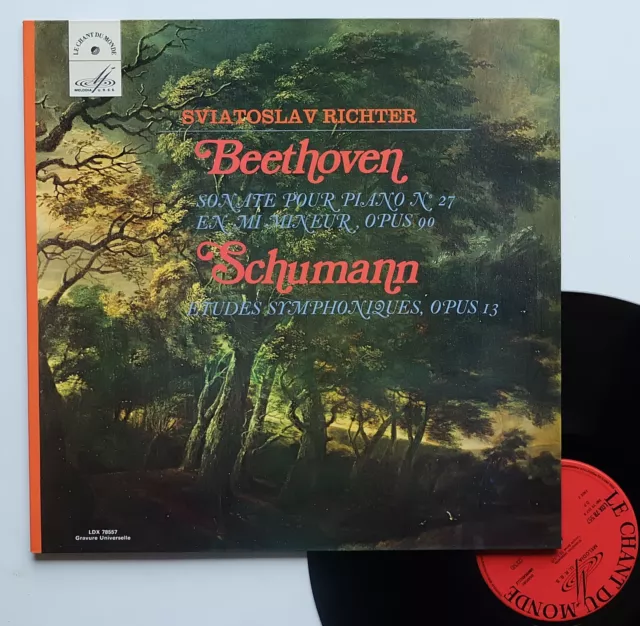 LP 33T Sviatoslav Richter "Beethoven, sonate op.90 - Schumann,.." - (EX/CN)