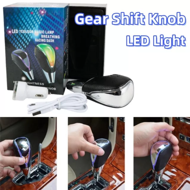 Gear Shift Knob LED Light Universal Auto Multi Color Touch Activated Sensor