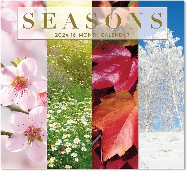 SEASONS 16 MONTH Calendar 2024 Includes Sept Oct Nov Dec of 2023