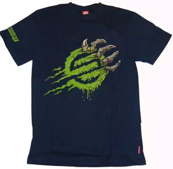 SANTA CRUZ Claw Knot Skateboard / Surf Tee Shirt  / T-Shirt