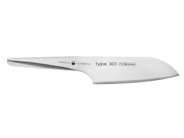 P-02 CHROMA Messer Type 301 Kochmesser Santoku 17,8cm Design by F.A. Porsche