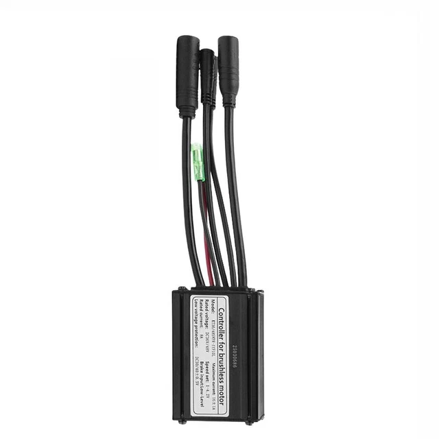 Kit de contrôleur de vélo électrique à onde sinusoïdale, pièces de rechange pour vélo électrique à trois modes, 6 Mosfets, 17A, 24V, 36V, 48V, 17A, 350W  18