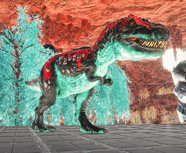 ARK Survival Ascended Rex Rex Boss ARK Survival Ascended Con Statistiche Superiori - 1560% Danno, Adulto, Per PS5, Xbox, PC, PVE Potenziamento Rex Boss PVE 1560% Danni