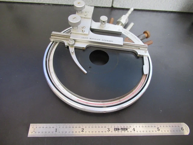 Rare Leitz Wetzlar Chauffé Refroidi Étape Microscope Pièce Comme sur la Photo