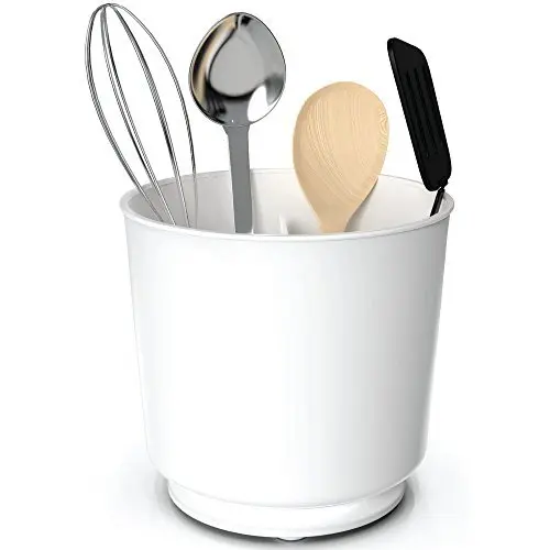 Extra Large And Sturdy Rotating Utensil Holder With No-Tip Weighted Base, And By 2