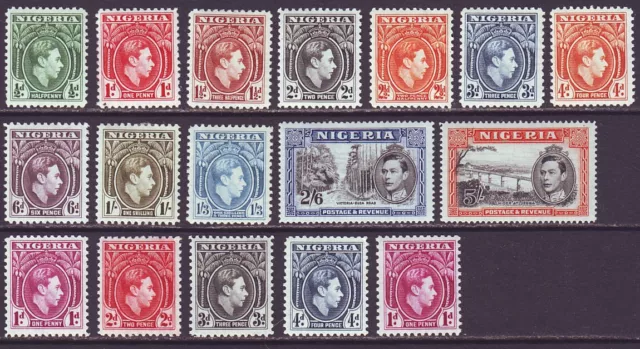 Nigeria 1938 SC 53-68 MH Set