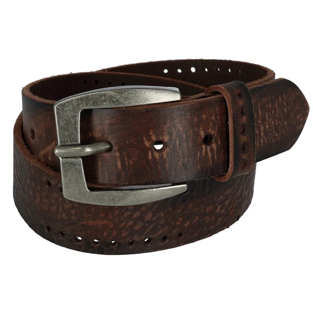Ceinture neuve cloutée en cuir vieilli marque CATIMINI taille 60cm