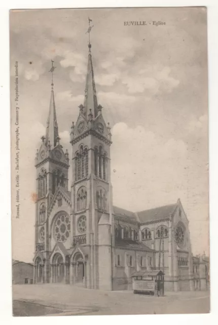 Cpa 55 - Euville : L'église (Meuse) Écrite
