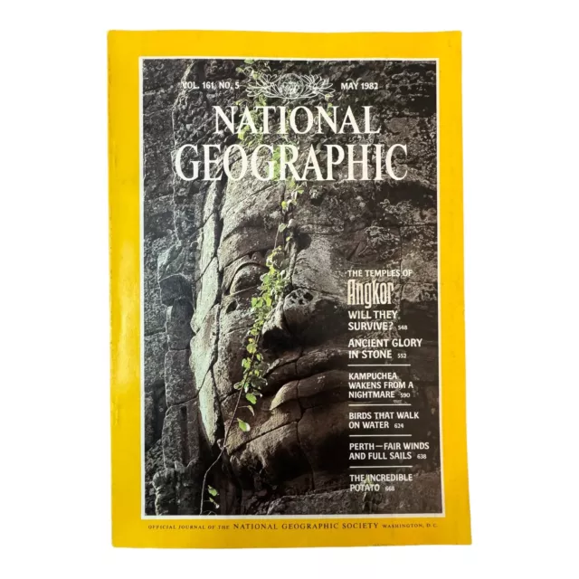 National Geographic May 1982 Vol 161 No 5Magazine Angkor Temples Vintage Perth