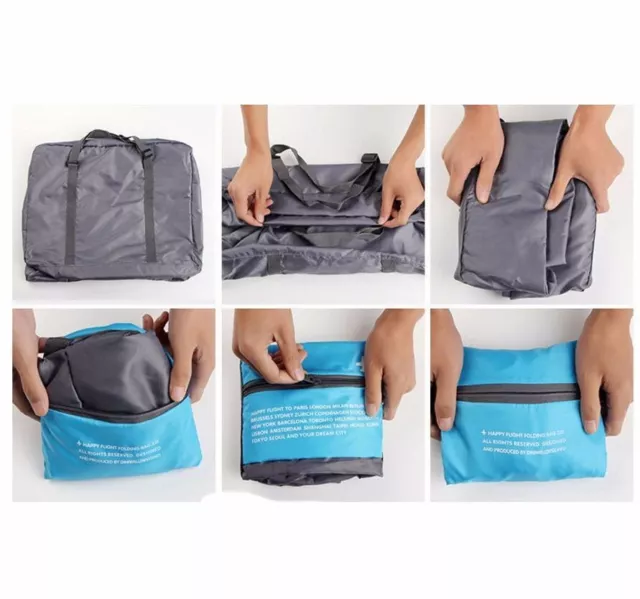 Big Foldable Travel Storage Luggage Carry-on Organizer Hand Shoulder Duffle Bag 2
