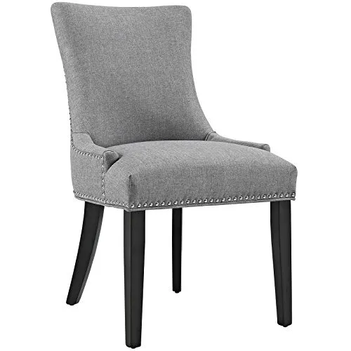 Modway Marquis Modern Upholstered Fabric Dining Chair with Nailhead Trim in L...
